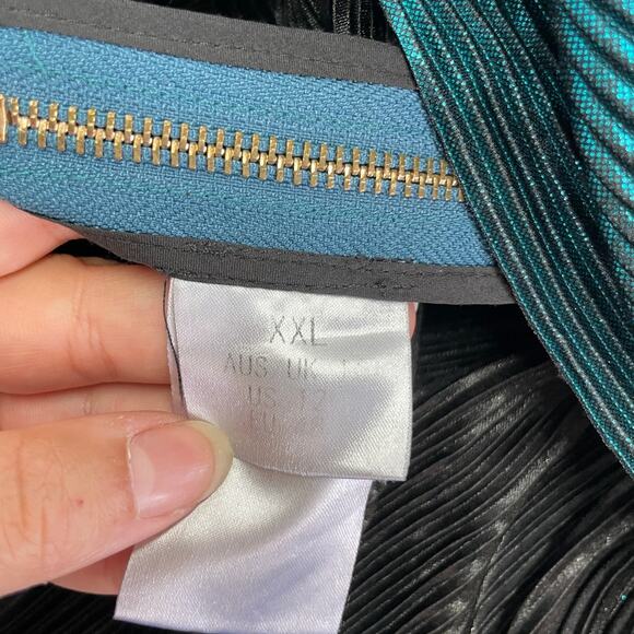 Bronx & Banco Dress Womens 12 US Blue Green Teal Florence Gown Strapless - Picture 8 of 12